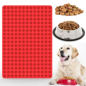 247-Cavity Mini Round Silicone Mold/Chocolate Drops Mold/Dog Treats Pan/Semi Sphere Gummy Candy Molds for Ganache Jelly Caramels Cookies Pet Treats Baking Mold (1 Cavity - 0.02 Oz)