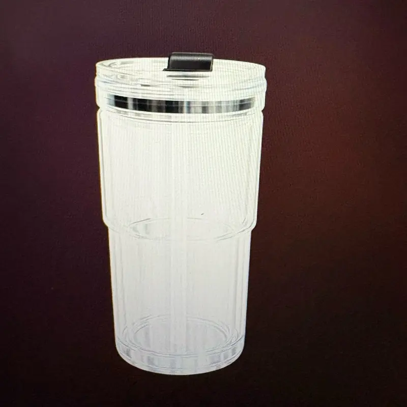 18oz tapered snow globe cup.