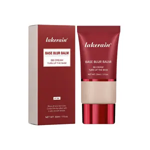 Lakerain Base Blur Balm BB Cream, Natural Hydrating Concealer Foundation, Oil-ControlWaterproof Pore Eraser Makeup Base, 3 Colors For Fair Medium Deep Skin Tone 30ml