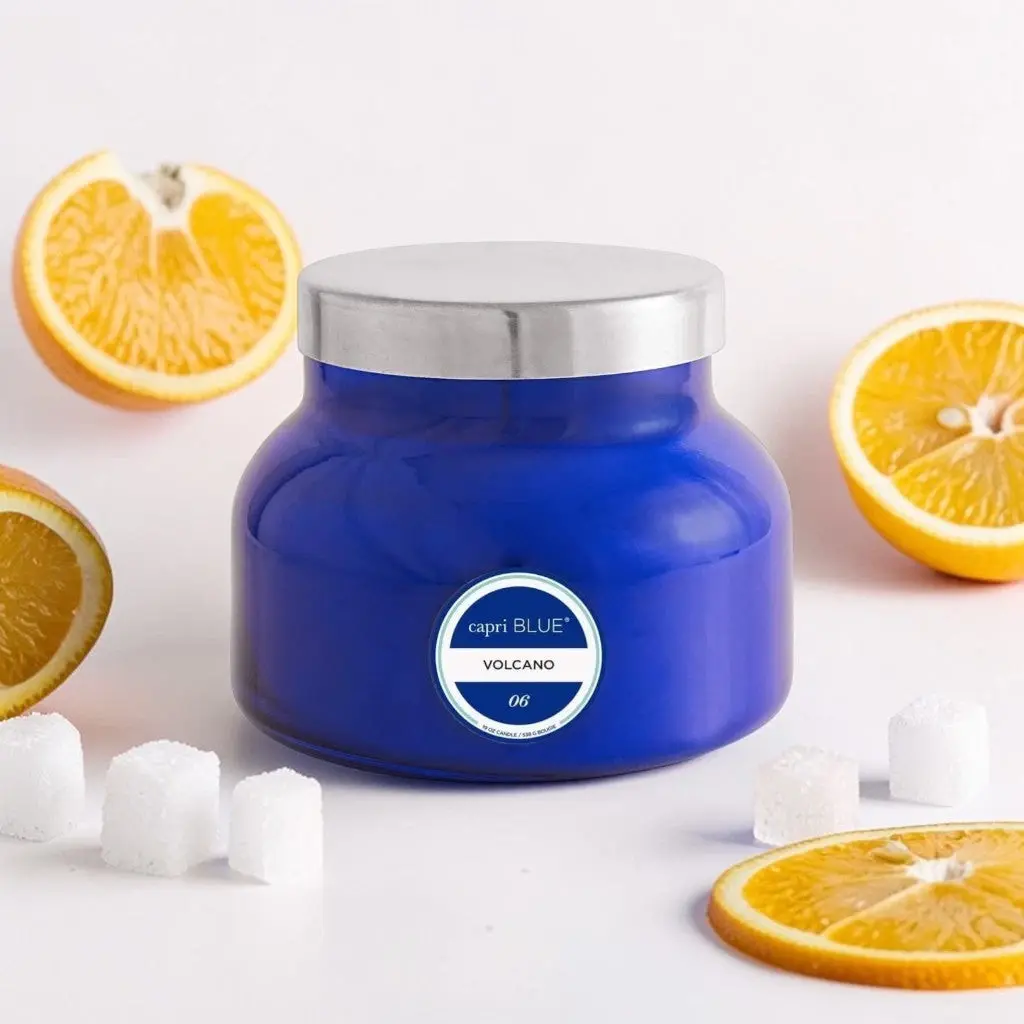 [Save More] Pack of 2 - Capri Blue Volcano Scented Candle, Long Lasting 85 Hours, Relaxing Aroma, Multi Color, Home Decor, Special Occasions, Gift Perfume Aroma