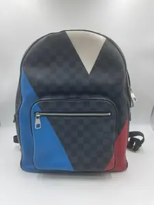 Pre-owned Louis Vuitton As Shown Crossbody Bags US0003 Damier Cobalt Latitude America's Cup Regatta Josh Backpack Used