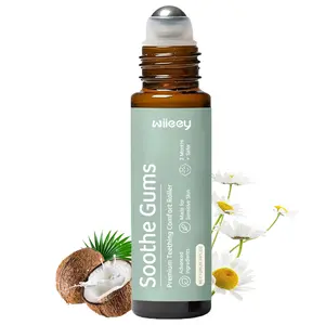 1-3 Pack Teething Roller - Teething Roller All Natural for Babies with Roses Oil & Velaria Relief, Little Teethers Roller, Camilia Teething Relief