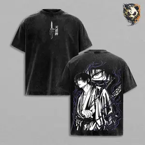 Toji Fushiguro "Jujutsu Kaisen 3" Graphic T-Shirt, Manga-Inspired Oversized Vintage Washed Anime Tee, Streetwear Unisex Shirt, Cursed Energy Design,, JJK Fan Apparel, Fighting Spirit Motivational Shirt
