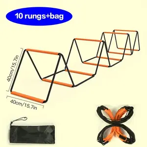 Agility Ladder, Agility Training Equipment, Soccer Speed Ladder, Football Footwork Ladder, Workout Ladder for Kid Adult, Foldable Instant Set-up & Tangle-Free & Carry Bag