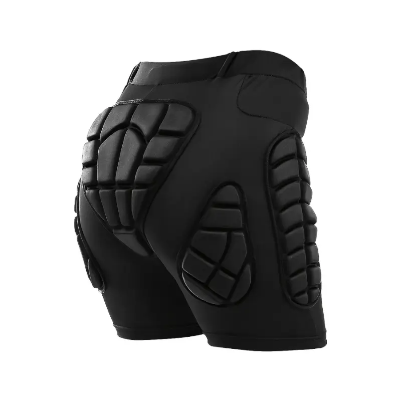 Present VEPAUS Breathable 3D Padded Shorts for Ice Hockey, Snowboarding, Gymnastics, Roller Skating - Moisture Wicking, Flexible, High Stretch Polyester Knit Fabric, Regular Fit, Four Seasons Sports Gear