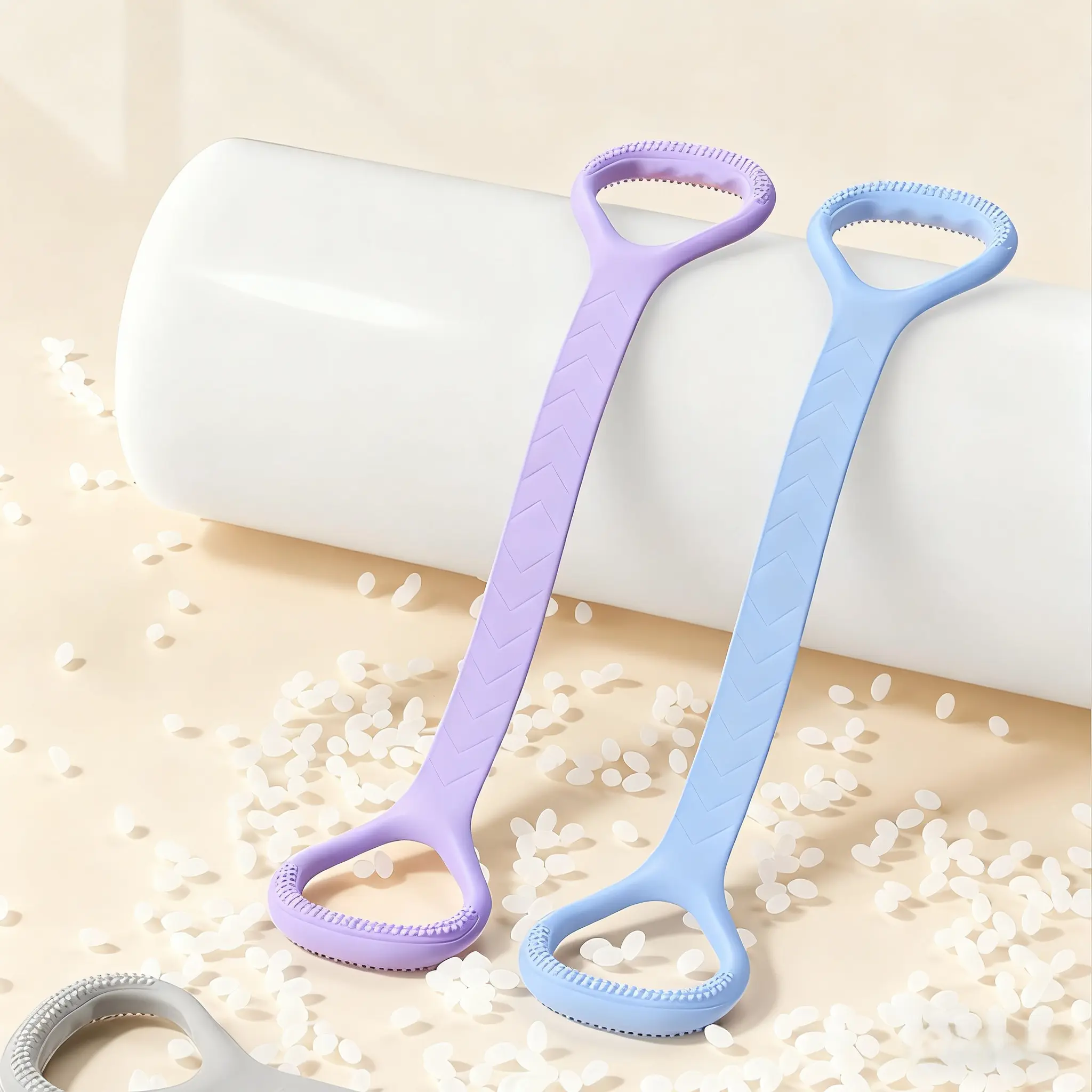 Figure 8 Resistance Band, Natural Latex Working Out Equipment with Ergonomic Massage Handles for Toned Arms and Legs, Home Workout Gear