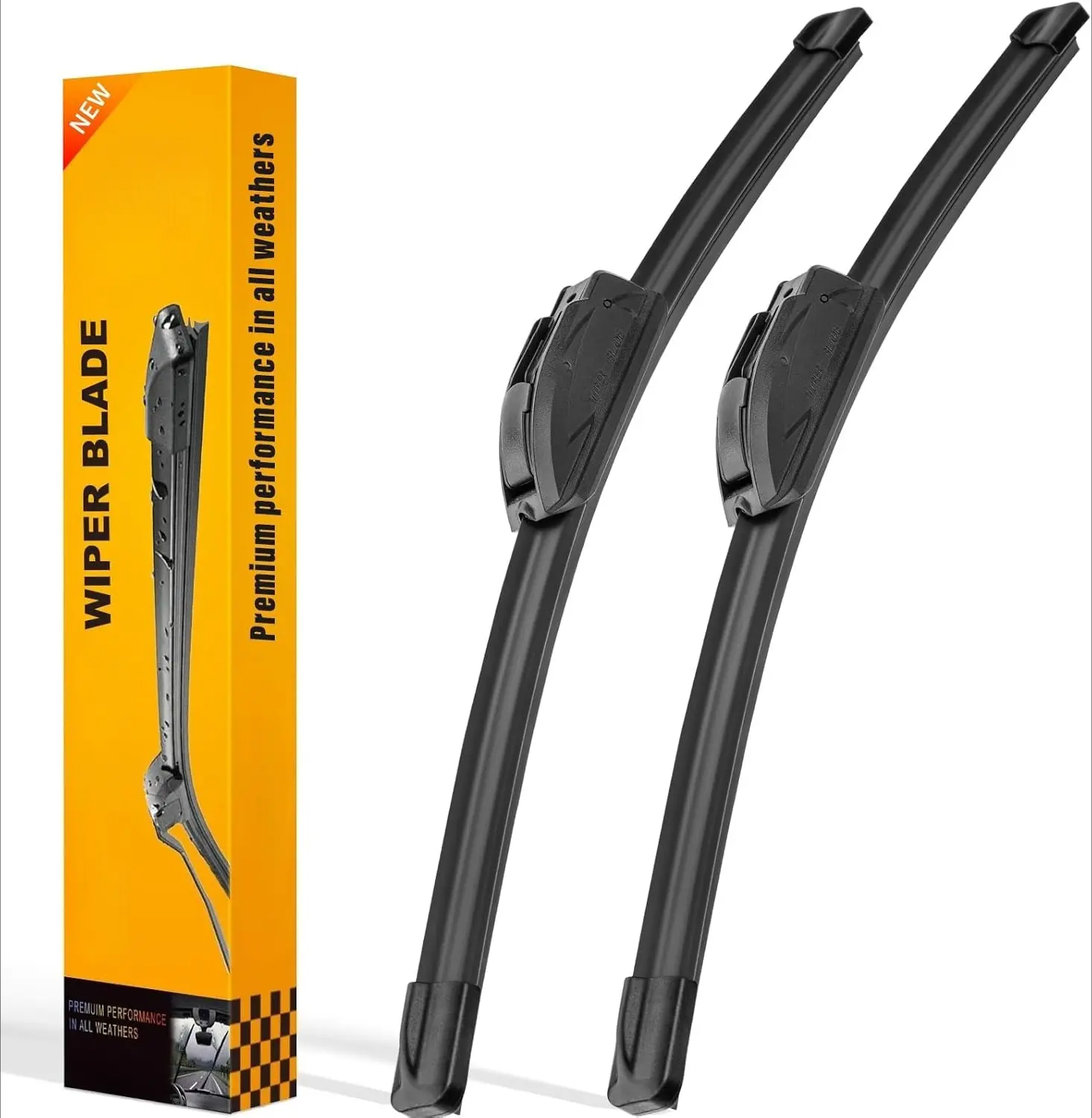 DIBMS 28" + 14" Windshield Wiper Blades Set of 2 | Premium All-Season OEM Quality Quiet and Durable Automotive Replacement Wipers