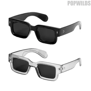 Retro Square Sunglasses for Men Women, Y2K Trendy UV400 Protection Shades, Lightweight Fashion Eyewear for Summer Beach, Travel, Driving & Streetwear, Classic Stylish Frame Sunglasses for Daily Outdoor Use,summerwins