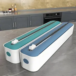 Dual-Function Food Wrap Cutter, Multi-Purpose Kitchen Sealer, Kitchen Utensils Gadgets for Plastic Aluminum Foil Baking Paper Wax Paper, Reusable Packaging Machine, Sturdy