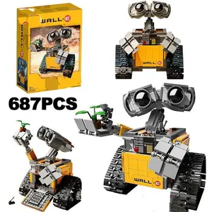 687PCS Technical Wall-E Robot Building Blocks Classic Movie Model Educational For Kids Toys Adult Christmas Gifts