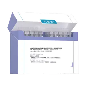 KOMFYMED Hyaluronic Acid Serum Ampoules - 30ct Hydrating &  Face Serum for Sensitive Skin, Professional Grade, Daily Moisturizer