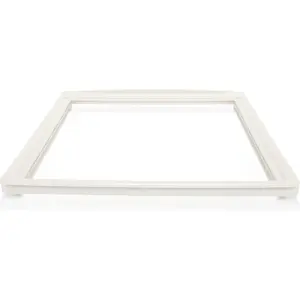 HECASA 240350702 Crisper Pan Drawer Cover Shelf Frame Compatible with Electrolux Refrigerator Crosley Frigidaire Gibson Kelvinator White Replacement only Kitchen Cabinet Organizers Adjustable Removable Tray