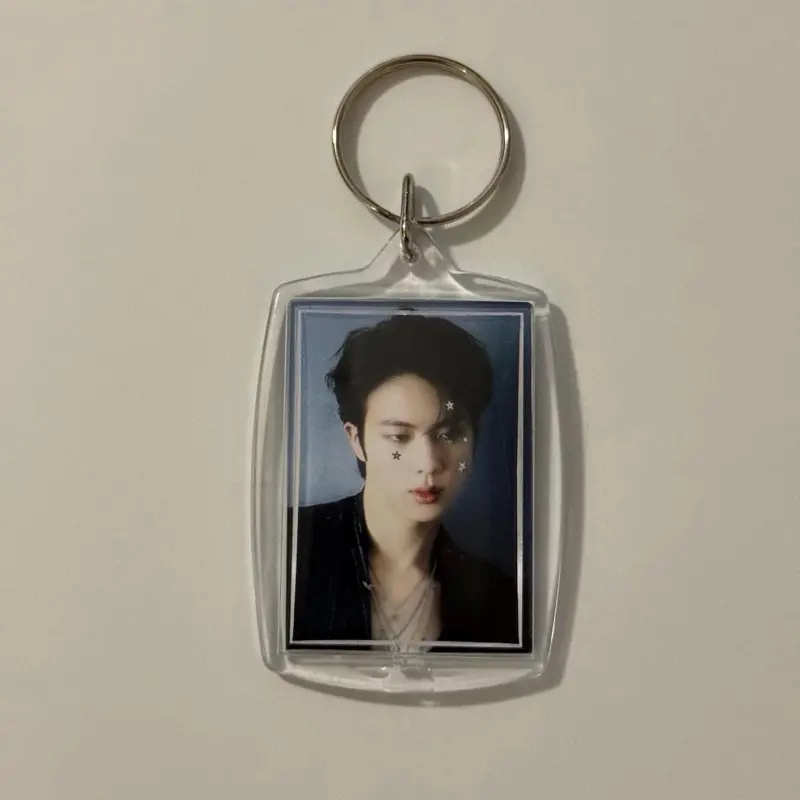 K-Pop Concert Member OT7 Fanmade Merch Photo Deco Accessory Acessories Acrylic Keychain Charm Keyring Bias