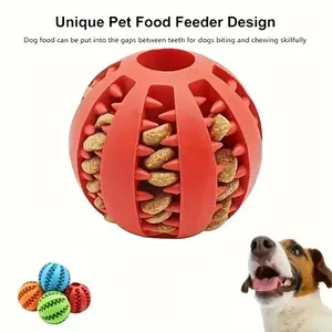 Non-Toxic Interactive Chew Ball for Dogs and Cats, Durable Pet Toy for Feeding and Dental Care, Safe and Fun Dog Chew Toy for Healthy Play