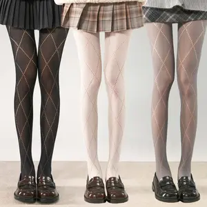 2 Pairs of Women's/autumn Tights, Y2K Style Cut-out Stockings, Available in Black, White, and Gray, Suitable Daily Outings