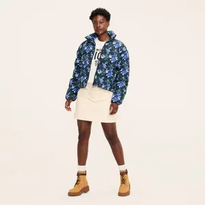 Women's Floral Puffer Jacket - Woolrich Women's Floral Puffer Jacket - Woolrich