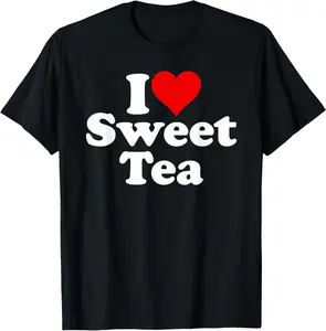 100% Cotton I LOVE HEART SWEET TEA T-Shirt