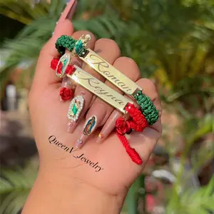 Couples 2pcs personalized NAME Thread Braceles