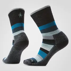 Smartwool Everyday Multi-Stripe Crew Socks - (Unisex) - Charcoal