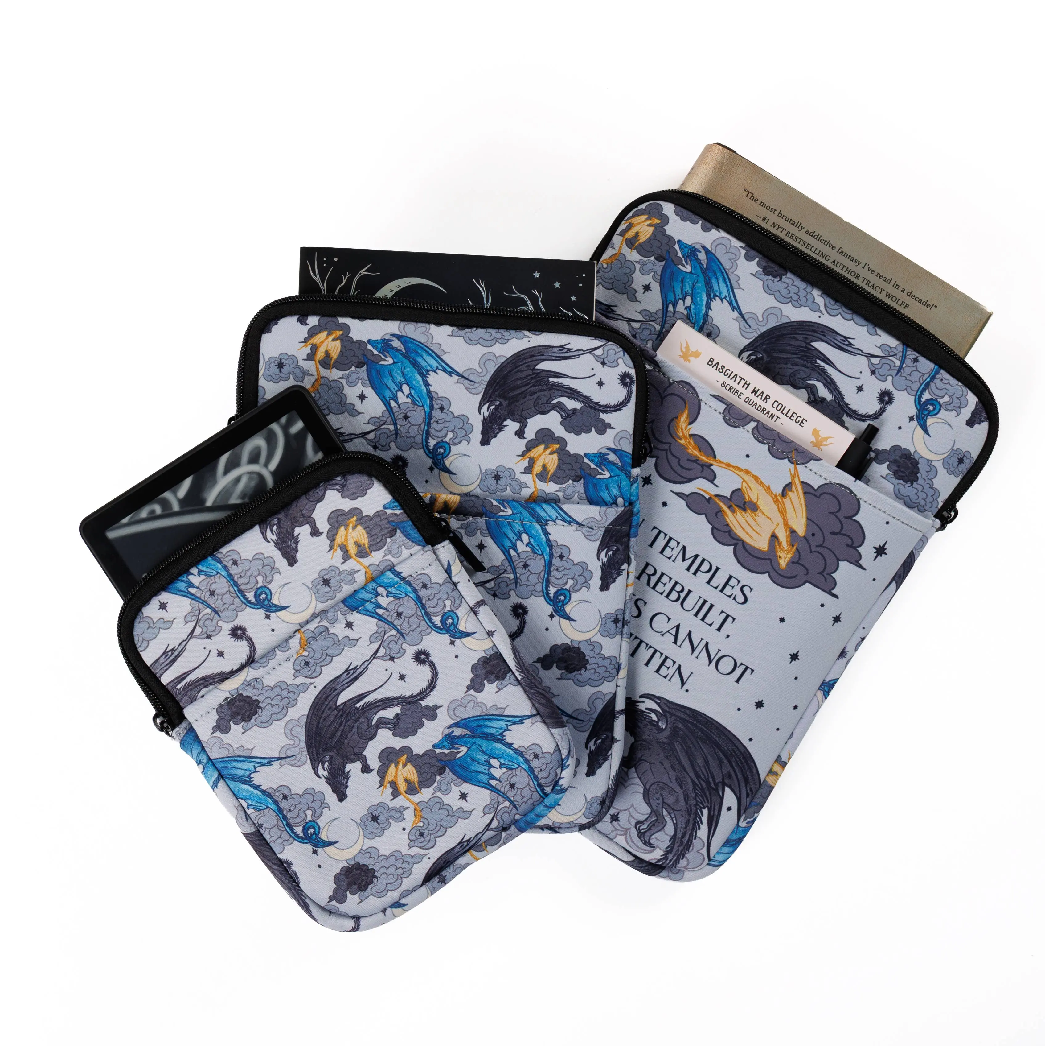 Dragon Trio Book Sleeve | Fourth Wing Dragon Trio Book Sleeve | Fourth Wing