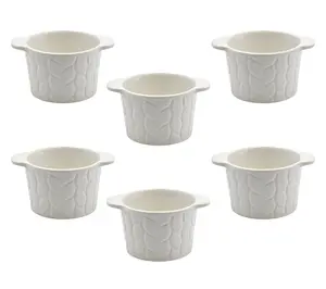 Temp-tations Carved Willow Set of (6) 6oz Mini Cups