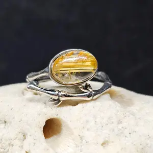 Rutilated Quartz Ring