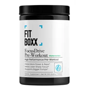 FocusDrive Pre-Workout – Clean Energy + Pump + Nootropics and Creatine for Strength, Focus & Endurance | Sugar-Free | 30 Servings