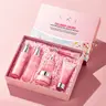 6-Piece Sakura Collagen Skincare Kit - Cleanser, Serum, Lotion, Cream, Sakura Extract, Moisturizer, Hydrating, Soothing, Daily Firming, Brightening, Elastic Skin, Deep Repair, Beauty Products, Self Care Products,Glow Up Support,