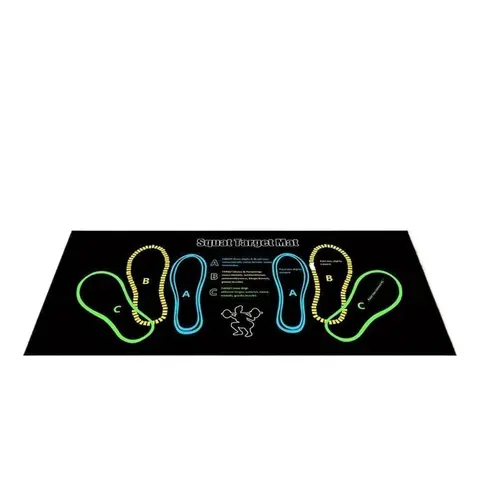 Durable Glute Training Squat Guide Exercise Mat - 31.5in x 13.7in Lightweight Portable Non-Slip Fitness Mat, Stability Support Sport Gym Accessory for Home/Gym Workout Use