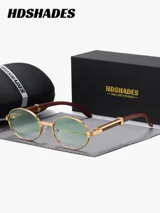 1 Piece Hdshades Unisex Oval Full Frame Sunglasses Handcrafted frames with soulful warmth UV400