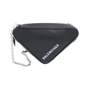 Pre-owned Balenciaga Calfskin Shoulder Bags Triangle Chain Calf Shoulder Bag