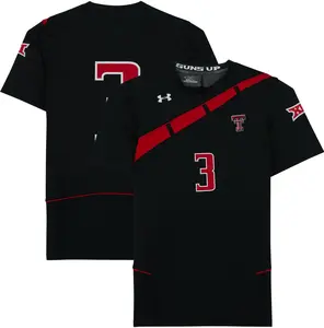 Texas Tech Red Raiders Team-Issued #3 Black Jersey from the Athletics Program - Size S