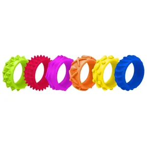 Detachable Finger Spinner Ring Toy - Rotating Sensory Fidget Gyro, Stress Relief Toy for ADHD, All Ages BeyBattle Set with Launchers Starter