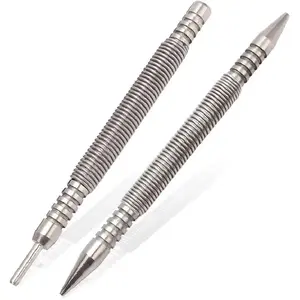 Multi-Function Hammerless Nail Setter Dual-Head Design for Easy Nail Setting No Hammering Required Ideal for Carpentry DIY and More Premium Quality Steel Tool