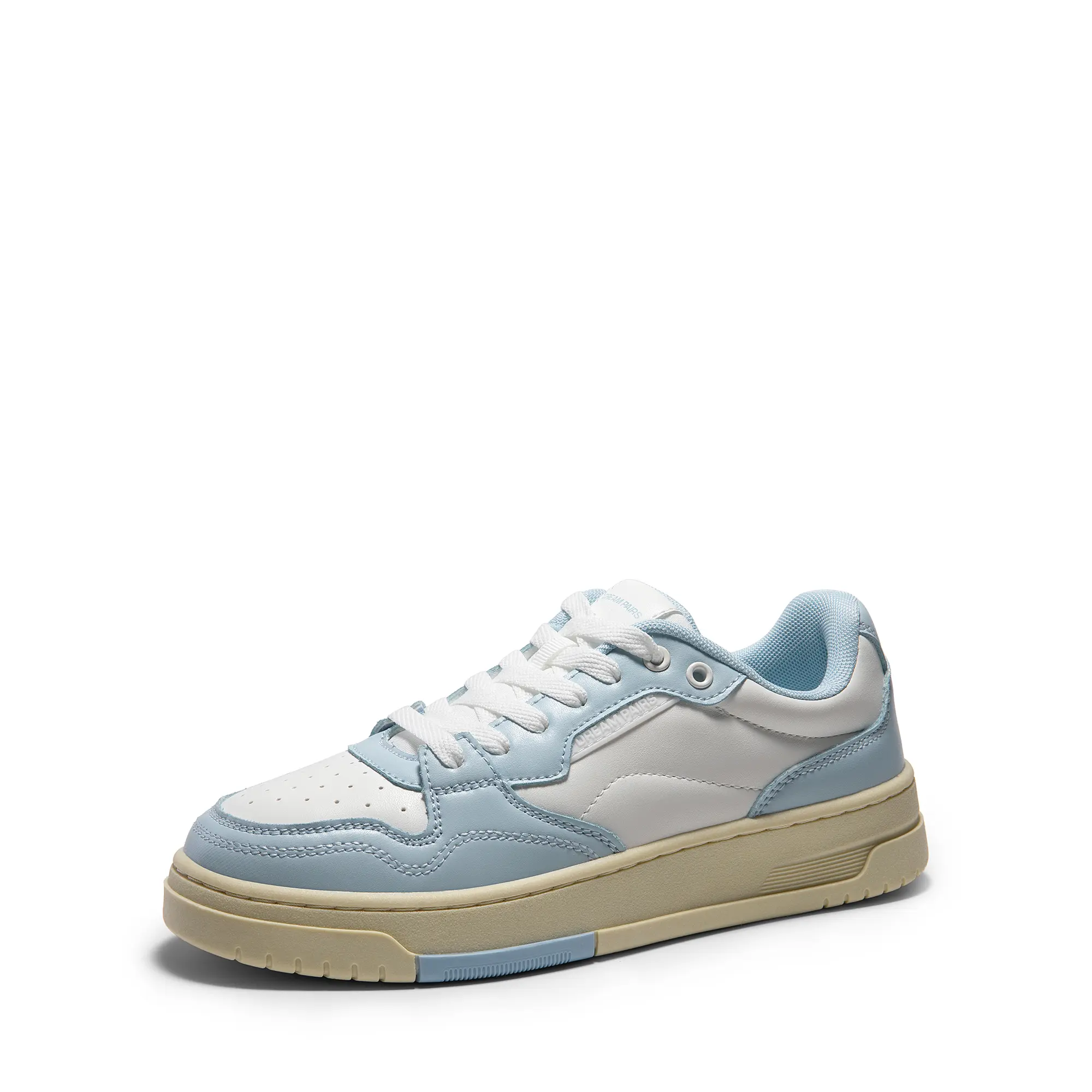 Dream Pairs Women's Retro Colorblock Court Sneakers, Minimalist Low-Top Lifestyle Shoes for Casual Walking, Lifestyle Colorblock Sneakers, Minimalist Sneakers