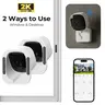 [Ultra HD 2K] 2 in 1 Window Cam, Smart AI Indoor Cameras, 24/7 Security, 2.4G Wifi, 2 Ways to use WiFi for Home Security with ChroMax Al Color Night Vision Person & Motion Detection,24/7 Recording,Easy&Quick Install