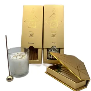 Manifestation Tools Set with Incense, Incense Holder, Sage, Candle, and Matches