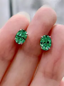 Fashion Elegant Rhinestone Decorated Stud Earrings, Studs Earrings, 1 Pair Casual Jewelry for Party, Daily Clothing Decor, Trendy All-match & Exquisite Jewelry Gift for Women and Girls