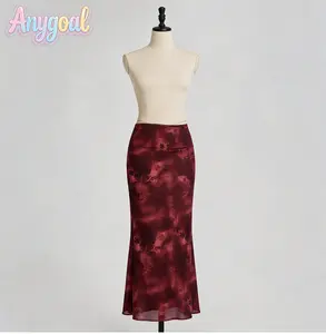 ANYGOAL  Women's Sheer Mesh High Cover-Up Skirt - Twist Waist, Breathable,Women's Ruched Mesh  Sarong Skirt Stylish Design for Summer B swimsuit cover up  affordable swimsuits