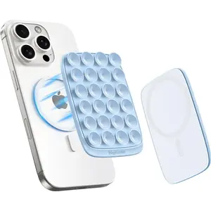 Household daily necessities ivoler MagSuction Max Magnetic Suction Phone Mount for MagSafe, Hands-Free Phone Holder, Compatible with iPhone MagSafe Phone Case, Perfect for TikTok Videos and Selfies, Sky Blue