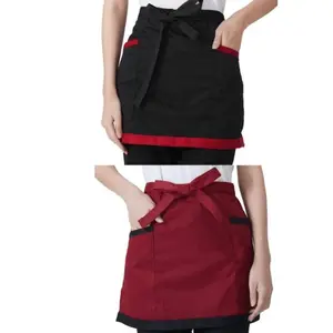 Family apron - Men's and Women's General-purpose Minimalist Short Mid-Waist Apron with Pockets