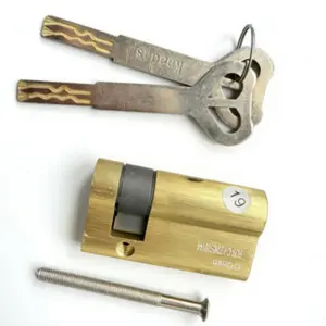 Kaadas 60mm Brass Lock Cylinder with 90mm Folding Key, Anti-Theft Door Lock Core, Durable Security Solution for Home & Office Use