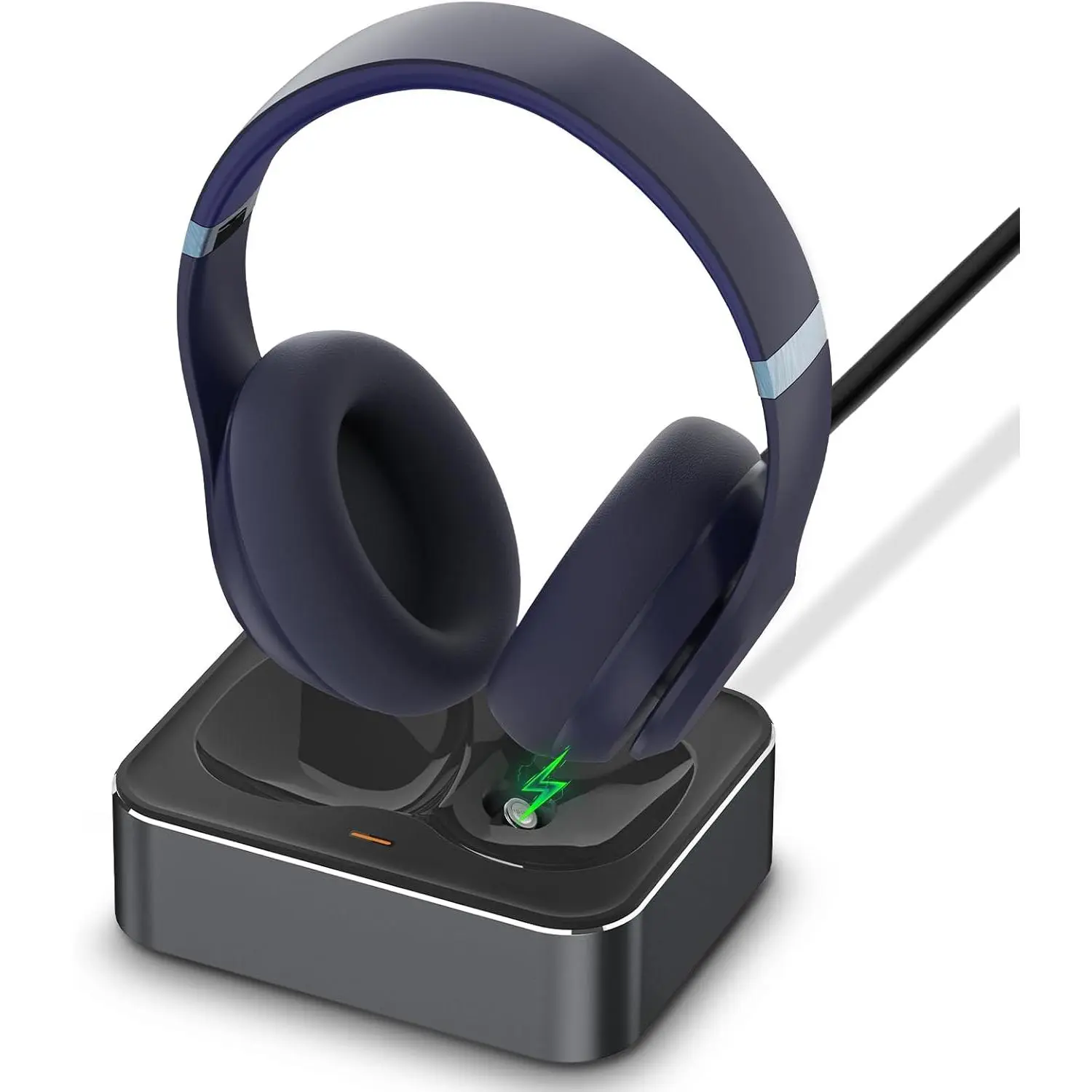Headphone Charging Station for  Studio Pro & Studio 3 - Magnetic Headset Charger Stand with Dual USB-C & -USB Connectors (Space Gray)
