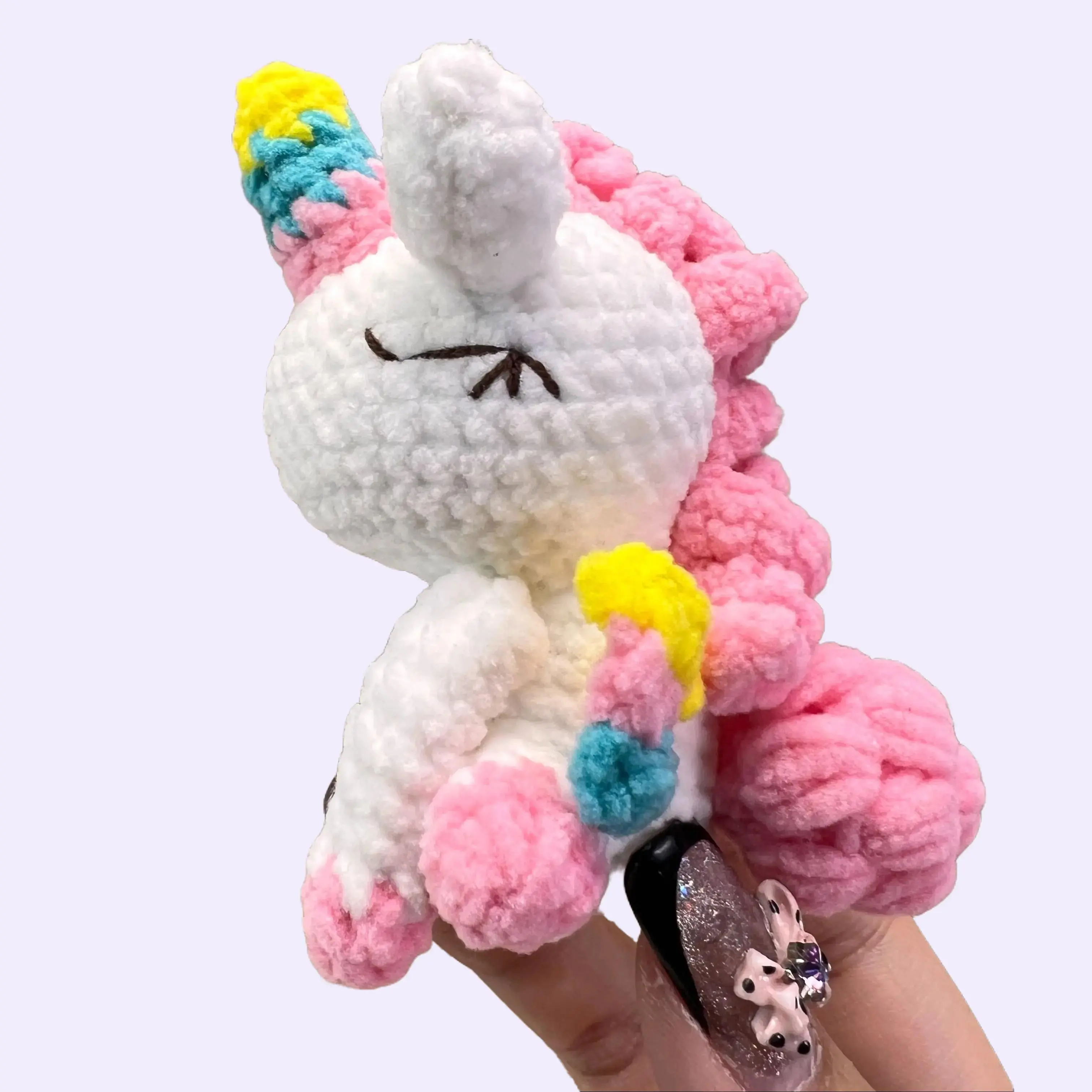 Handmade Amigurumi Crochet Unicorn Plushie