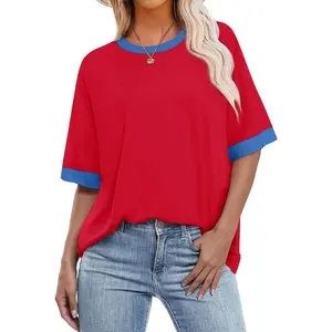 Summer Tops for Women 2026 Short Sleeve Shirts Dressy Casual Crew Neck Tshirts FashionGift