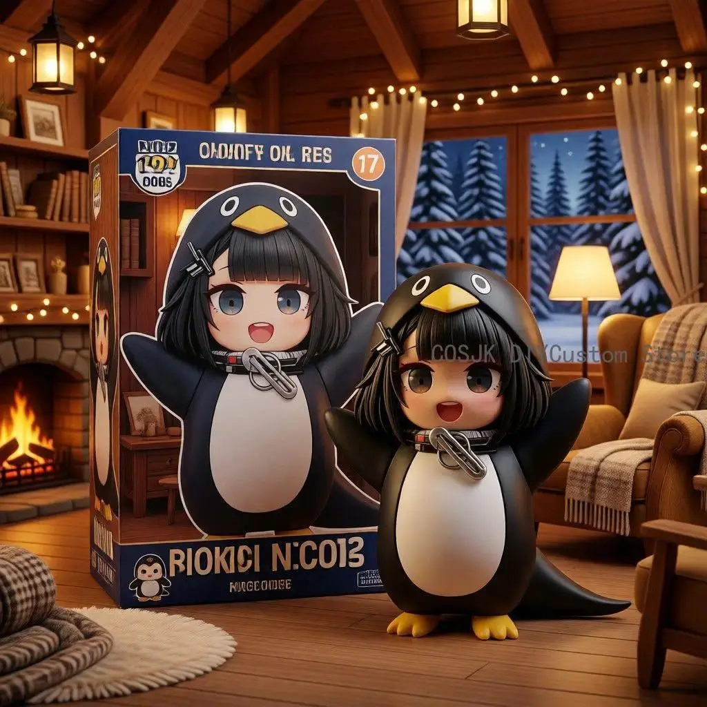 Game Arknights:Endfield Endmin Cosplay PVC Figures Little Penguin Model Anime Collection Desk Display Ornament Birthday Gift