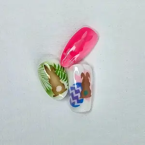 Airbrush Bunnies & Easter Eggs Nail Art Stencil Set – Perfect for Spring & Easter Nails