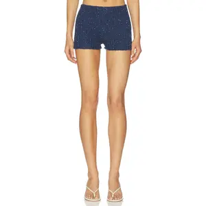 ASTA RESORT Isla Mini Short in Navy Sequin