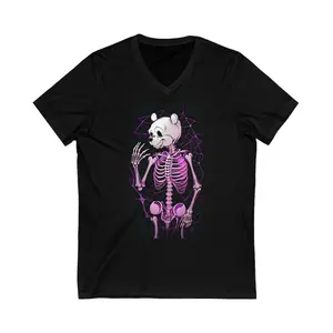 Pinnie awoo - Unisex Short Sleeve V-Neck Tee