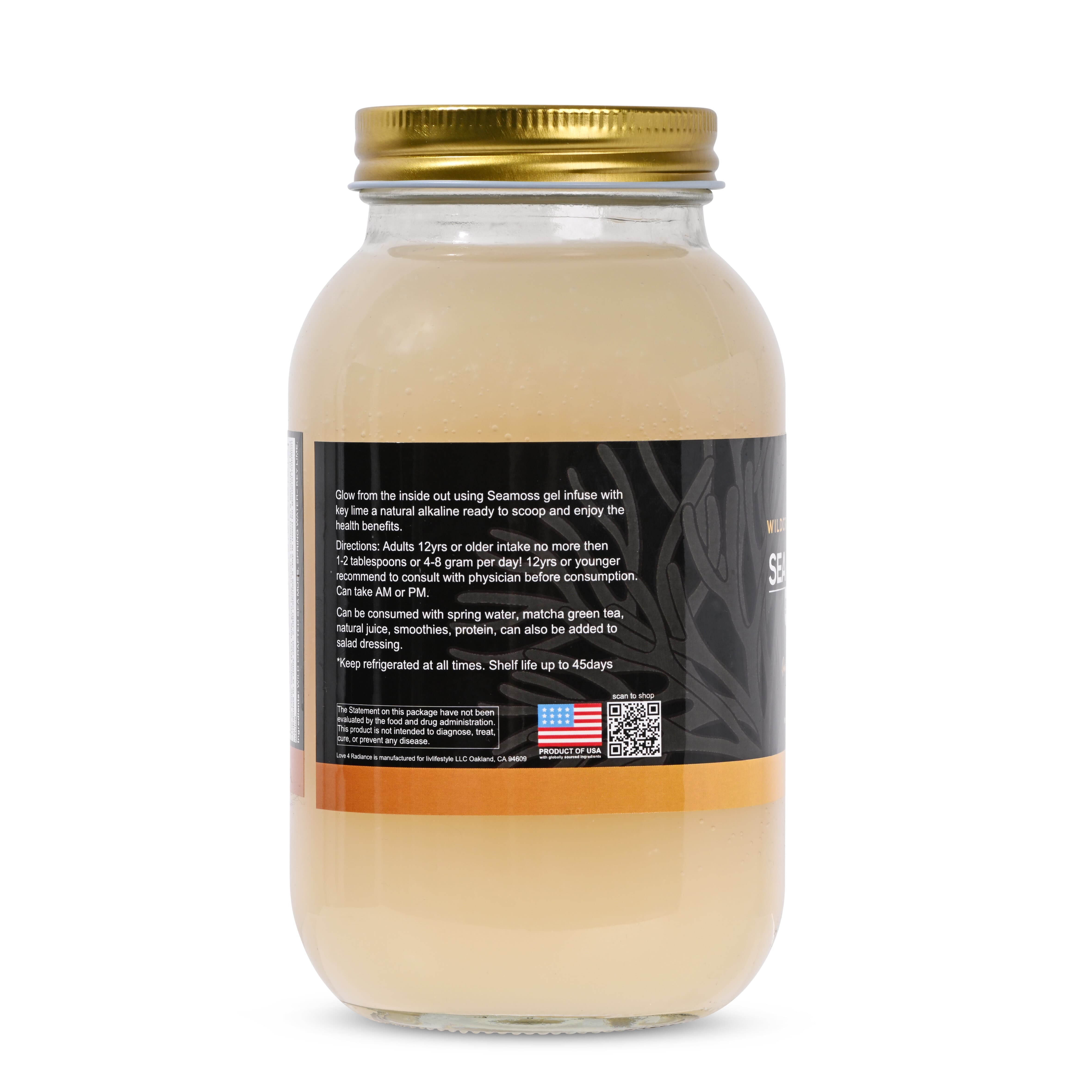 Irish Sea Moss Gel | Made in USA | Rich in Vitamins & Minerals | Sea Moss Gel Raw | Nutritional Supplement Healthcare Dietary